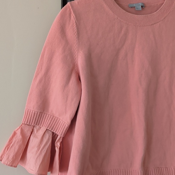COS Pink Ruffle Hem Pullover Top - Picture 3 of 10